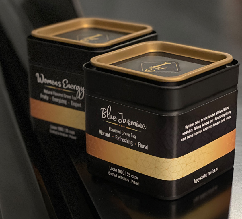 Blue Jasmine Leo Tea w eleganckiej puszce